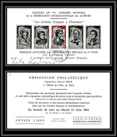 2499a/ 1301/1305 Comédiens Français Gravure Carte D'entré Expositon Cloture Du Congrès Des Acteurs De 1961 Signé Signed - Artistenproeven