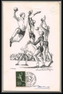 2368 1629 Championnat Du Monde De Handball 1970 France Epreuve D'artiste Artist Proof Signé Signed  - Handbal