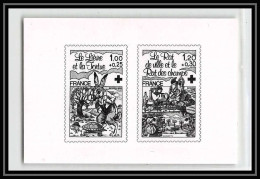 2332 2024/2025 Croix Rouge (red Cross) 1978 Le Lievre France Epreuve Collective Photo Maquette Proof Noir Black - Artist Proofs