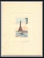 2281 Paris Tour Eiffel Tower Couleur France Epreuve D'artiste Artist Proof Signé Signed  - Artistenproeven
