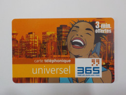 CARTE TELEPHONIQUE      Universel      365 Tous Les Jours Avec Vous - Cellphone Cards (refills)