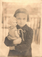 H2985 - Kleines Mädchen Mit Puppe Spielzeug - Pretty Young Girl Vintage - Fotografie