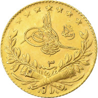 Empire Ottoman, Mehmed V, 25 Kurush, AH 1327-3 / 1911, Constantinople, Or, SUP - Turkey