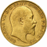 Monnaie, Grande-Bretagne, Edward VII, 1/2 Sovereign, 1910, TTB+, Or, KM:804 - 1/2 Sovereign