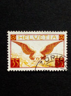 SCHWEIZ MI-NR. 233 Z GESTEMPELT(USED) GEFLÜGELTER BRIEF 1929 GEPRÜFT ABT - Usati