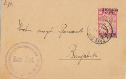 1919. Država SHS Overprint On KuK Militarpost Karte. Bosanski Brod. - Brieven En Documenten