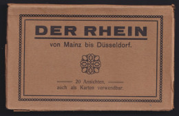 Ansichtskarten Sammlung Der Rhein Mainz Bis Düsseldorf 20 Ansichten Leporello - Autres & Non Classés