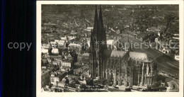 71570098 Koeln Rhein Luftaufnahme Mit Dom U.Hauptbahnhof Koeln Rhein - Köln