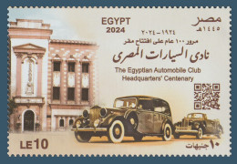 Egypt - 2024 - 100th Anniv. Of The Egyptian Automobile Club Headquarters Cent. - MNH** - Auto's