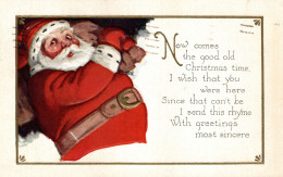 CPA - Babbo Natale, Père Noël, Santa Claus - Rilievo, Relief, Embossed, Gaufré - VG - B231 - Santa Claus