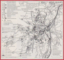Strasbourg Et Ses Environs. Carte économique. Principales Industries, Pipeline, Voie Ferrée, Canal ... Larousse 1960. - Documents Historiques