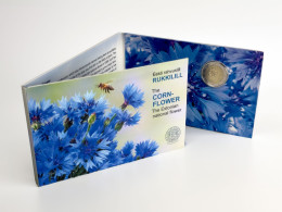 (!) ESTONIA 2 € Euro Commemorative Coin 2024 - The Cornflower , Bee BU COINCARD - Estonie