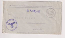 GERMANY 1940 NETHERLANDS WW II Military Cover To Wien Austria SS FELDPOST TOTENKOPF - Covers & Documents