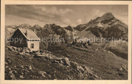 71566881 Mindelheimerhuette Schutzhaus In Schafalpengruppe Mit Biberkopf Allgaeu - Oberstdorf