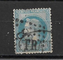 NAPOLEON N°29 B 20c Bleu Oblitéré Losange GC + CACHET SPECIAL ? - 1863-1870 Napoléon III Lauré