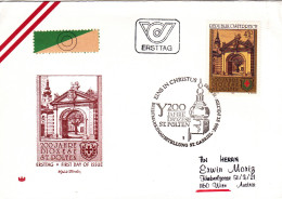 AUSTRIA POSTAL HISTORY / DIOZESE St. POLTEN  CHURCH 1985 ,COVER ,FDC. - FDC