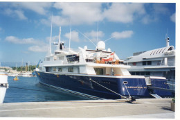 L - PHOTO ORIGINALE - BATEAU - ALPES MARITIMES - ANTIBES - YACHT CARINTHIA VI - OCTOBRE 1994 - Boats