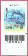 2024 - ITALIA / ITALY - EUROPA CEPT - FAUNA E FLORA SOTTOMARINA / UNDERWATER FAUNA & FLORA - BAR CODE. MNH. - Bar-code