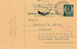 Karte Mit Bahnpost / TPO / Amb / Railway "72 Boh.Bistrica - Ljubljana" - Covers & Documents