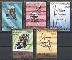 Senegal 1976, Olympic Games In Montreal, Winner, Cyclism, Athletic, Horse Race, 5val - Senegal (1960-...)