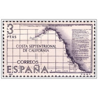 C2666# España 1967 [SLL] 3 Pts. Costa Septentrional De California (MNH) - Unused Stamps