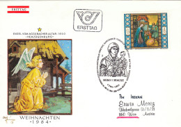 AUSTRIA POSTAL HISTORY / WEIHNACHTEN CHRISTMAS 1984 ,COVER,FDC. - FDC