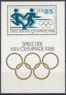 DDR  Block 94, Postfrisch **, Olympische Sommerspiele Seoul, 1988 - Autres & Non Classés