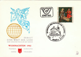 AUSTRIA POSTAL HISTORY / CRIST KINDL CHRISTMAS 1982 ,COVER,FDC. - FDC