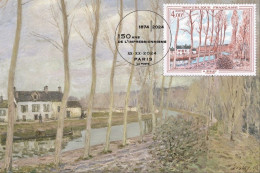 France 2024 - Special Philex - 150 Ans De L'Impressionnisme Alfred Sisley Carte Maximum - 2020-…