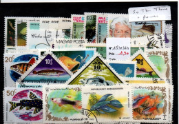 Lot Timbres Thematique " Poissons " - Poissons