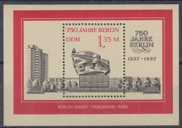 DDR  Block 89, Postfrisch **, 750 Jahre Berlin 1987 - Other & Unclassified