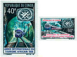 58497 MNH CONGO 1969 AÑO INTERNACIONAL DEL TURISMO AFRICANO - Nuovi