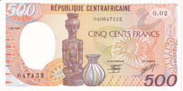 BILLETE DE REPUBLICA CENTROAFRICANA DE 500 FRANCS DEL AÑO 1987 SIN CIRCULAR (UNC) (BANKNOTE) - Centrafricaine (République)