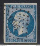 RARETE Au 1er état POSTFS Sur LAITEUX FONCE CASE 88D2 N°14Ahf LUXE Signé - 1853-1860 Napoléon III.