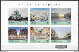 2021 Italia L'Italia Riparte Turistica BF MNH - Andere & Zonder Classificatie