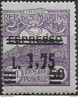 1927 San Marino Espresso NE Overprinted MNH Sassone N. 133 - Autres & Non Classés