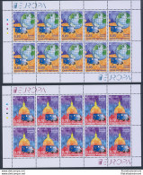 2013 EUROPA CEPT, Vaticano, 2 Minifogli Di 10 Valori, Veicoli Postali, MNH** - Andere & Zonder Classificatie