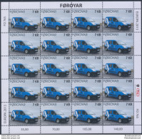 2013 EUROPA CEPT, FØROYAR, 2 Minifogli Di 20 Valori A, Veicoli Postali, MNH** - Autres & Non Classés