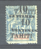 Tahiti  :  Yv  33b  *   Variété:   Double Surcharge Dont Une à Cheval - Neufs