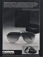 129074CL/ Lunettes Solaires CARRERA PORSCHE DESIGN, Page De Magazine Format 21/27,5 Cm - Advertising