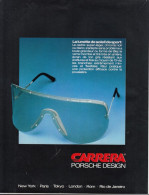 129068CL/ Lunettes Solaires De Sport CARRERA PORSCHE DESIGN, Page De Magazine Format 21/27,5 Cm - Publicités