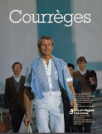 129067CL/ Mode Pour Homme COURREGES, Page De Magazine Format 21/27,5 Cm - Publicités