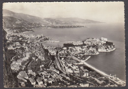 120677/ MONACO, Vue Générale Sur Le Rocher, Monte-Carlo, Le Cap Martin Et L'Italie - Mehransichten, Panoramakarten