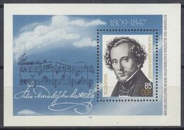 DDR  Block 76, Postfrisch **, Felix Mendelssohn Bartholdy 1984 - Other & Unclassified