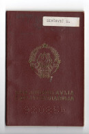 1994. YUGOSLAVIA,USED,NOT VALID FULL PASSPORT,PHOTO,MALTA.TURKEY,GREECE VISA STAMPS,REVENUE STAMP - Historical Documents