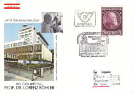 AUSTRIA POSTAL HISTORY / LORENZ BOHLER MEDICINE  CHIRURGIE 1985 ,COVER,FDC. - FDC