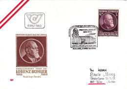 AUSTRIA POSTAL HISTORY / LORENZ BOHLER MEDICINE  CHIRURGIE 1985 ,COVER,FDC. - FDC