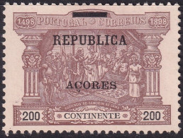 Azores 1911 Sc 152 Açores Mundifil 146 MNG(*) - Açores