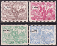 Azores 1925 Sc RA5-8 Açores Mundifil 10-3 Postal Tax Set MH* - Azores