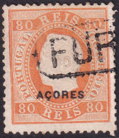 Azores 1882 Sc 53b Açores Mundifil 41c Used Heavy Hinging, Hinge Thin - Açores